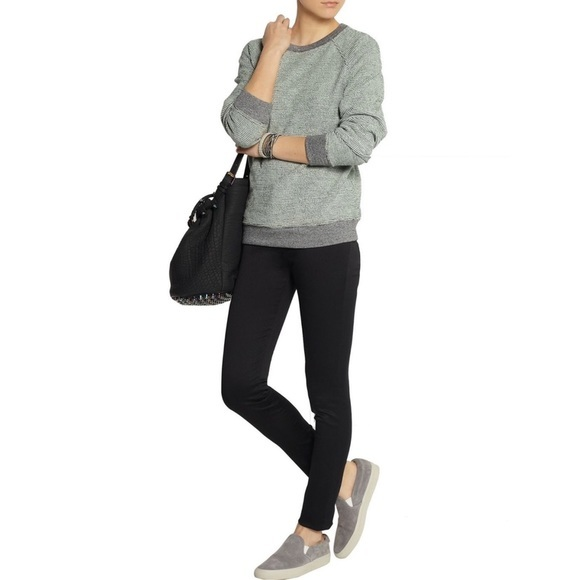 T By Alexander Wang Black Skinny‎ Mid-Rise Denim Jeans